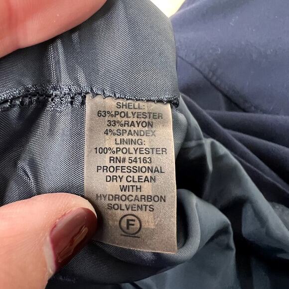 Calvin Klein Sheath Dress Size 6 Color Block Stretch Asymmetrical Neckline - Picture 9 of 12